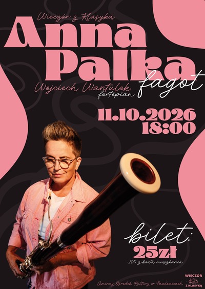 Plakat wydarzenia:  ANNA PALKA - WIECZÓR Z KLASYKA 2026  