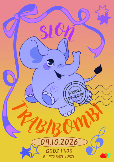 Plakat wydarzenia: SŁOŃ TRĄBIBOMBI - PODUSIOWY TEATRZYK 